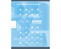 Cahier Travaux Pratiques Écriture piqué 8000 CARTE 17x22 cm 32 pages double ligne 3 mm + interligne verticale/uni 90 g - Bleu