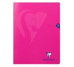 Cahier piqué Mimesys 24x32cm 96 pages petits carreaux couverture polypropylène