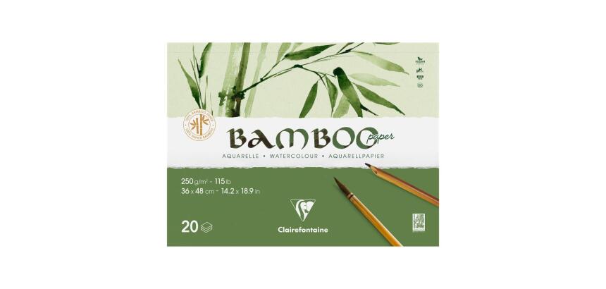 Bamboo bloc collé 2 côtés 20F 36x46cm 250g