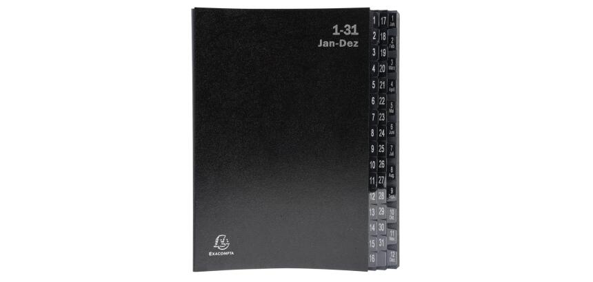 Bradel 21x19cm phone + fax directory 200 pages - Black