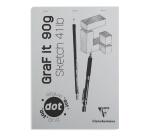 GraF'it dot bloc agrafé 80F A4 90g - Aléatoire