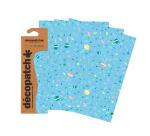 Pochette 3 Feuilles Identiques Ref 906 - Bleu