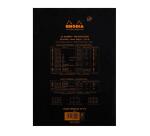 Bloc agrafé Rhodia N°18 21x29,7 cm 80 feuillets uni 80g - Noir