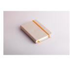 Rhodiarama carnet rembordé rigide 9x14 cm 192 pages uni papier ivoire 90g fermeture élastique - Beige