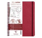My.Notes Age Bag carnet reliure intégrale à marges détachables A5+ 120 pages détachables ligné + cadre en-tête - Rouge