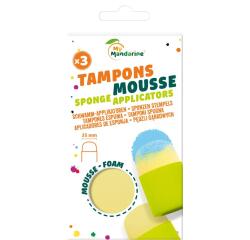 Set de 3 tampons mousse - Vert