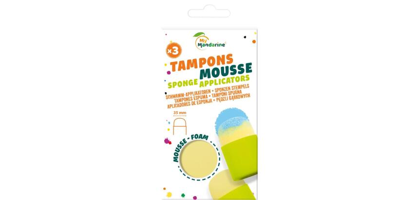 Set de 3 tampons mousse - Vert