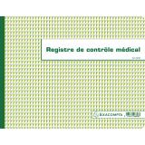 Piqûre 24x32cm - Registre de Contrôle médical - folioté - 60 pages