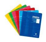 Cahier piqué 17x22 cm 32 pages double ligne 5 mm + marge - Assortis