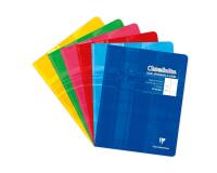 Cahier piqué 17x22 cm 32 pages double ligne 5 mm + marge - Assortis