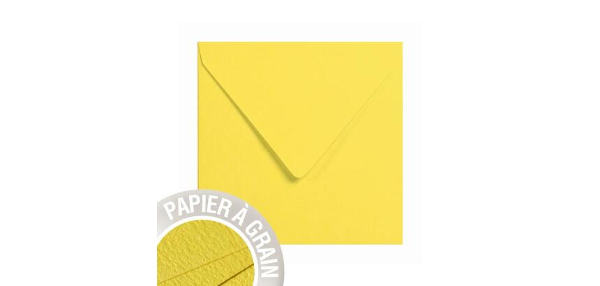 Paquet de 20 enveloppes Grain de Pollen 140x140mm 120g/m² - Melon d'eau