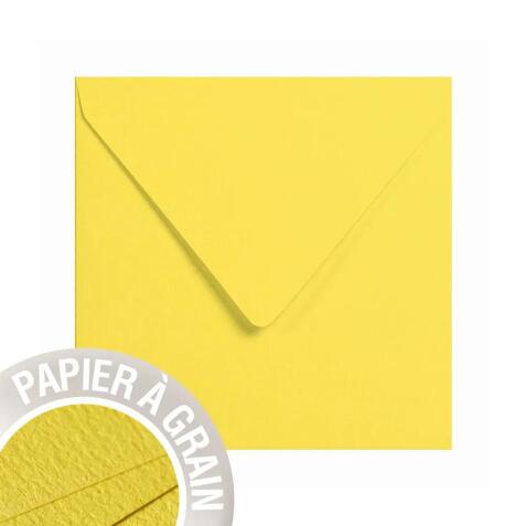 Paquet de 20 enveloppes Grain de Pollen 140x140mm 120g/m² - Melon d'eau