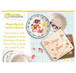 Boîte créative, Pressefleurs et cartes postales à décorer