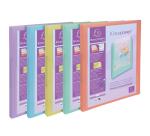 Classeur 2 anneaux 15mm polypropylène Kreacover Pastel - A4 - Couleurs assorties