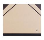 Carton à dessin Kraft à élastiques 26x33cm - Brun