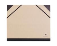 Carton à dessin Kraft à élastiques 26x33cm - Brun