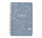 Jean métro, Carnet répertoire reliure intégrale 11 x 17 cm 100 pages, ligné, ass. - Bleu jeans