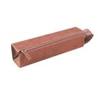 Rhodiarama trousse plumier simili cuir italien 23x5x5 cm - Bois de rose