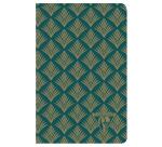 Neo Deco carnet piqûre textile 9x14cm 96 pages ligné motifs assortis papier ivoire 90g - Assortis