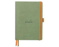 Rhodiarama Goalbook souple A5 240 pages dot papier ivoire 90g - Céladon