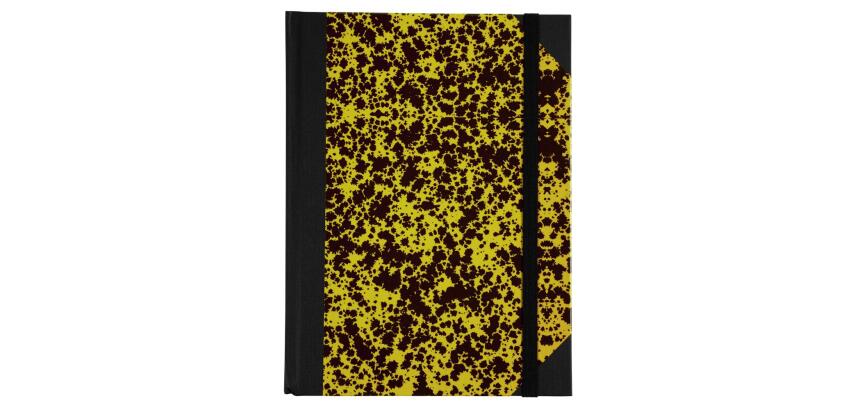 Carnet Marbre 220x170, 192 pages lignées - Kaki