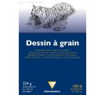 Dessin à Grain bloc collé 20F A4 224g