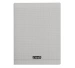 Cahier piqué 8000 POLYPRO 24x32 cm 96 pages grands carreaux 90 g - Gris
