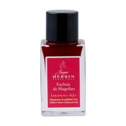 Encre 1670 à paillettes dorées 15ml - Fuchsia de Magellan