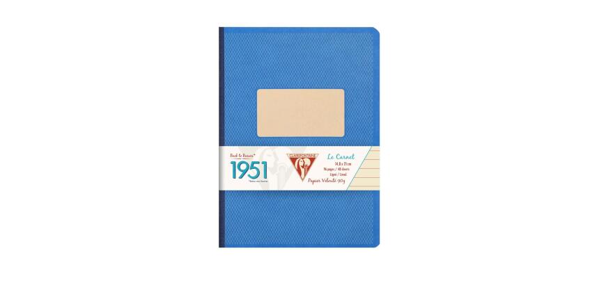 Carnet brochure dos toilé collection 1951 A5 192 pages ligné