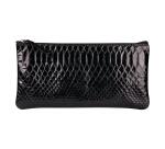 REPTILE DESIGN Trousse plate 22x11 cm, Python noir - Python noir