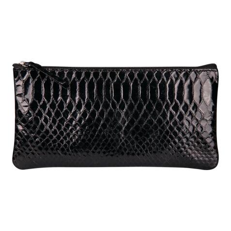 REPTILE DESIGN Trousse plate 22x11 cm, Python noir - Python noir