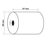 Rollos para calculadoras - 1 pliegue offset - 60 g/m2 - Blanco