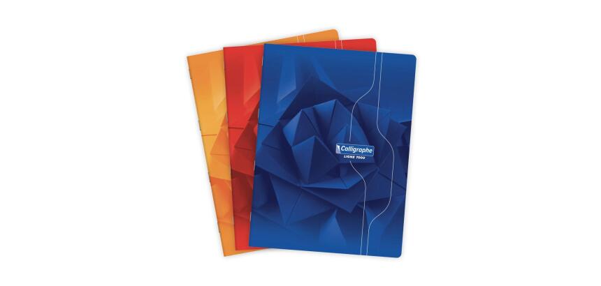 Cahier piqué 7000 24x32 cm 192 pages grands carreaux 70 g - Assortis
