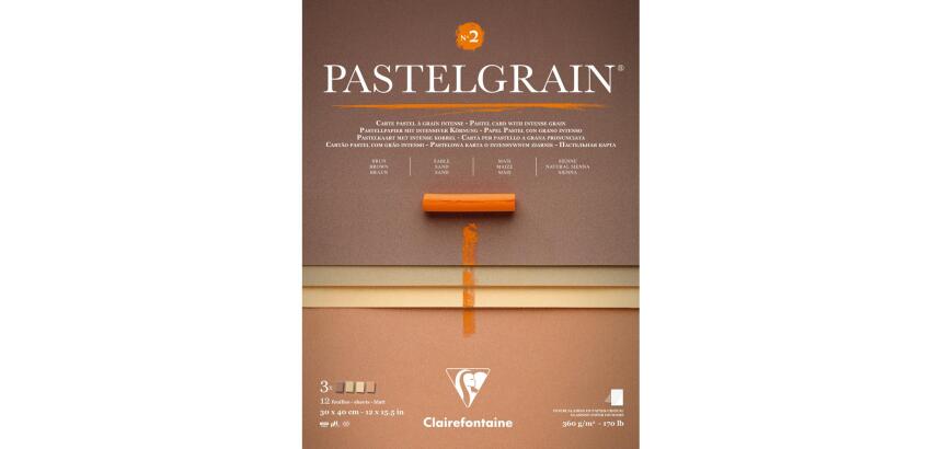 PastelGrain bloc collé n°2 12F 30x40cm 360g