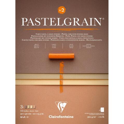 PastelGrain bloc collé n°2 12F 30x40cm 360g