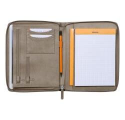 Rhodiarama petit conférencier pour bloc ou carnet format A5 - Taupe