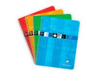 Cahier Travaux Pratiques reliure intégrale 17x22 cm 80 pages grands carreaux 90 g + uni 125 g - Assortis