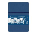 Accordion Book carnet accordéon 9F A6 300g - Bleu