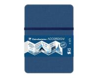 Accordion Book carnet accordéon 9F A6 300g - Bleu