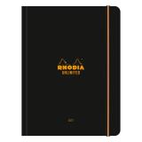 Rhodia Unlimited A5+ 16x21 cm 120 pages dot détachables microperforé avec élastique - Noir