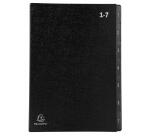 Trieur rigide Economique Ordonator 7 compartiments numériques - 24x34cm - Noir