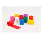 PAPIER CRÉPON IGNIFUGÉ, 10 bandes au format 5cmx10m - Assortiment mixte