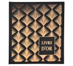 Livre d'or 140 pages tranche or - Format 21x19cm - PALMYRE - Visuels assortis
