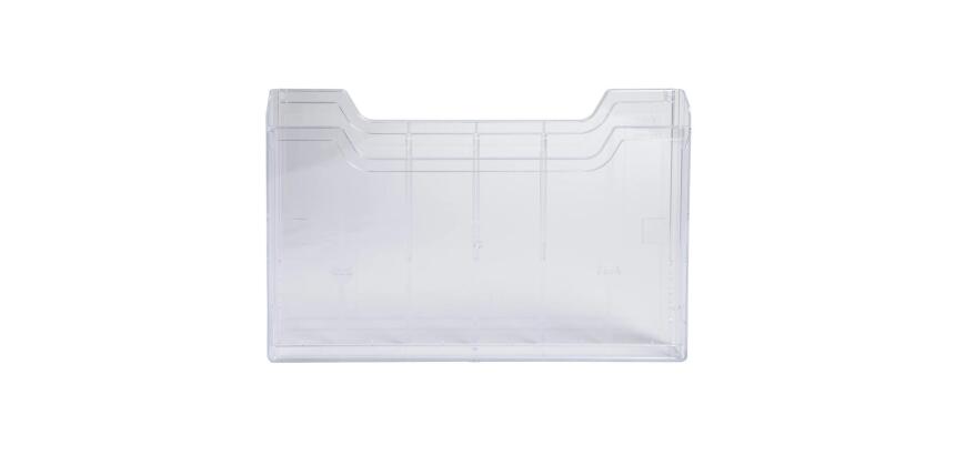 Clasificador de pared - A4 Horizontal - 1 compartimiento - 29,7 x 21 cm - 38x337x213 mm - Cristal