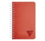 Carnet reliure intégrale Linicolor ESSENCE 9,5x14 cm 100 pages petits carreaux couverture plastique polypropyène rainuré - Assortis