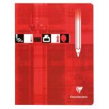 Cahier Dessin piqué 17x22cm 32 pages quadrillé 10x10 Rouge - Rouge