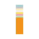 Pk 100 Filing Strips 105x240 Ast - Assorted colours