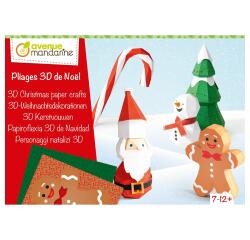 Boîte créative, Pliages de Noël 3D - Rouge