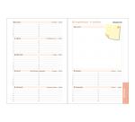 Recharge pour agenda de bureau Lady 20 21 x 15 cm Semainier Janvier à Décembre 2026