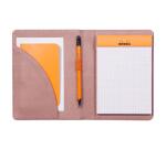 Rhodiarama livret porte-bloc N°13 pour bloc ou carnet format A6 - Bois de rose